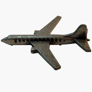 Monopoly Jet Plane Replacement Piece Here Now Vintage Metal Airplane Figurine